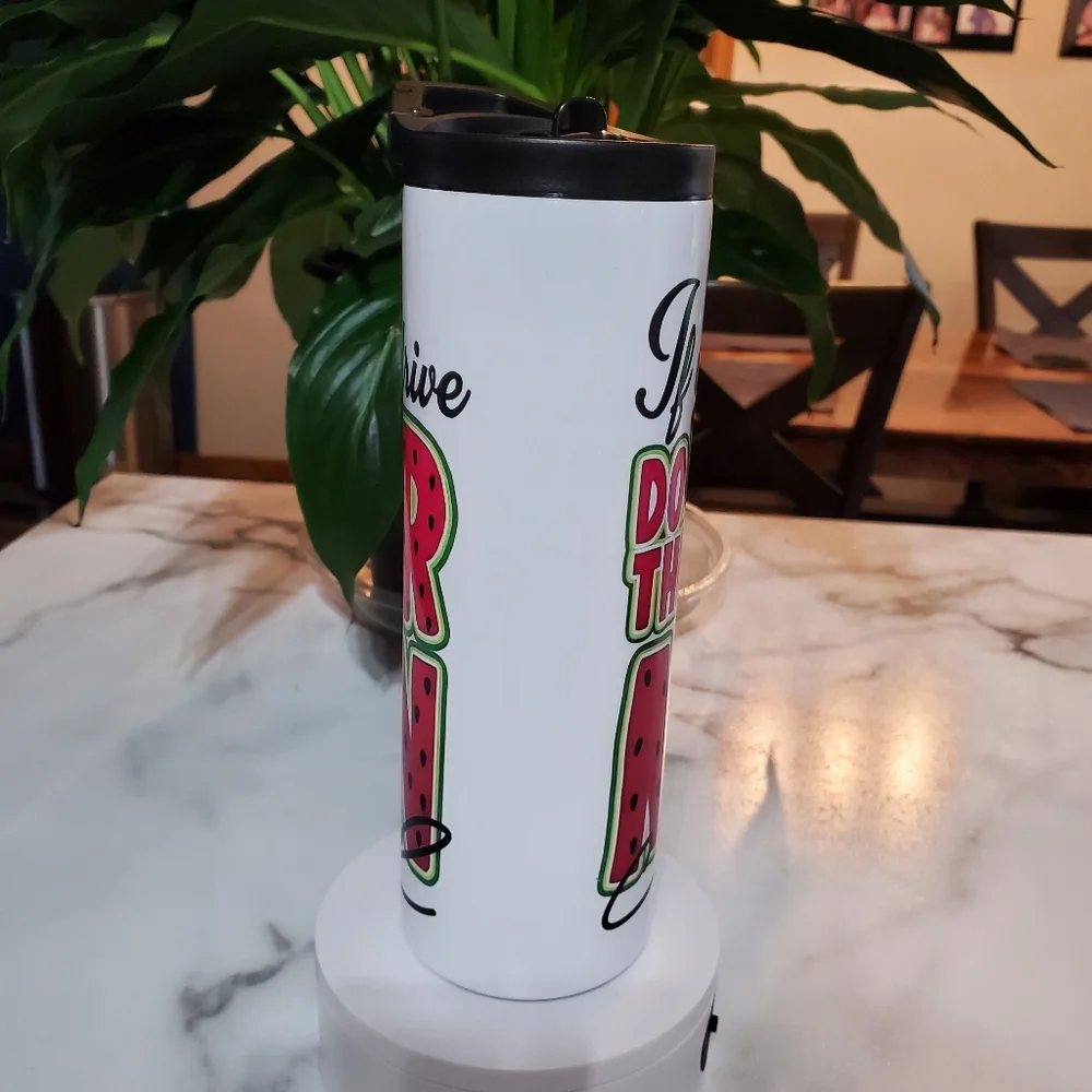 Do The Watermelon Crawl Funny 20oz Tumbler with duo lids 🎉sale